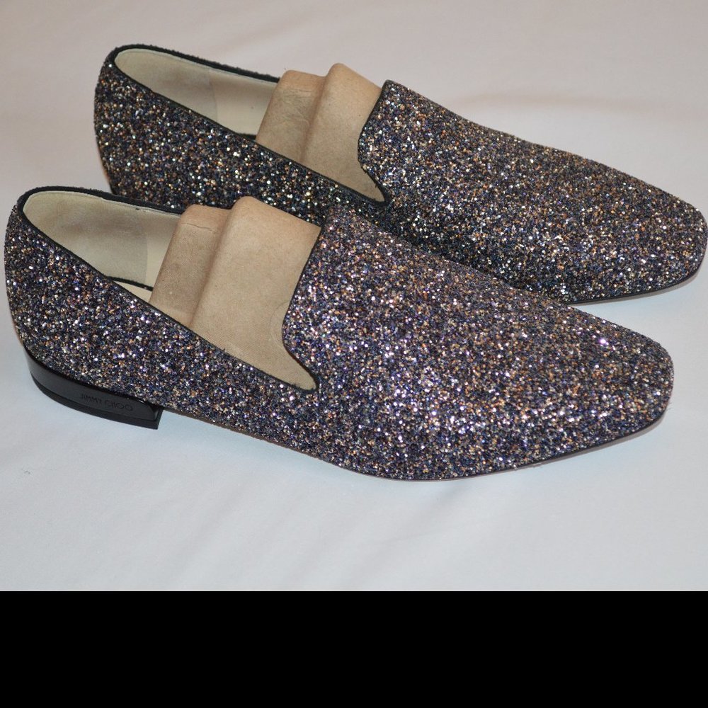 JIMMY CHOO JAIDA FLAT TWILIGHT SHOES